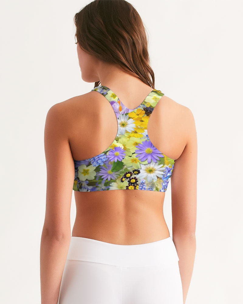 Spring Flowers Women's Seamless Sports Bra