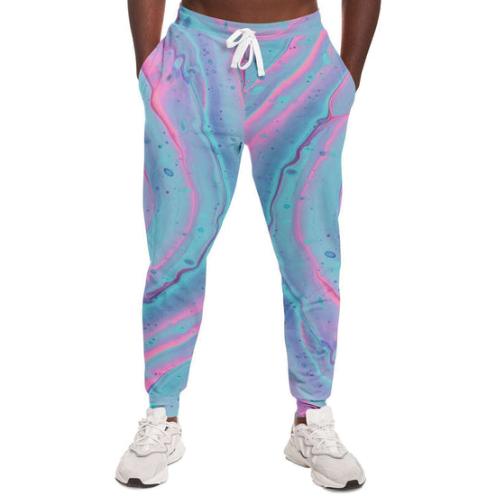 Marshmallow Marbled Unisex Fleece Joggers