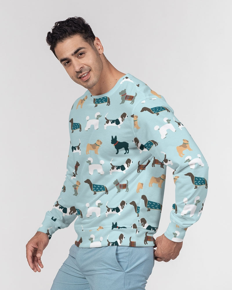 Dog Pawty Men's Classic French Terry Pullover Sweatshirt