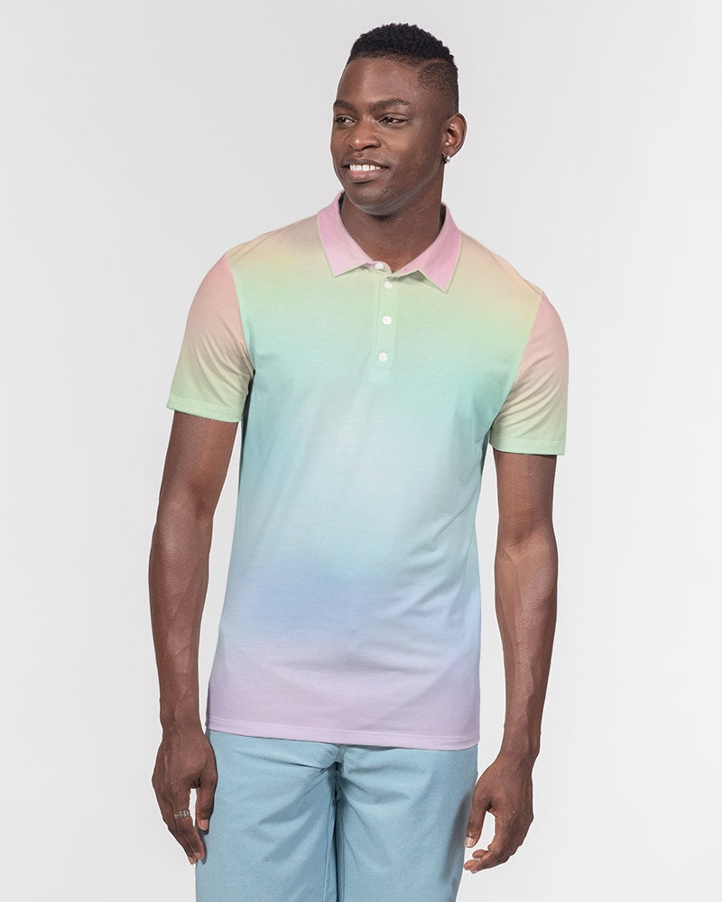 Soft Rainbow Slim Fit Short Sleeve Polo