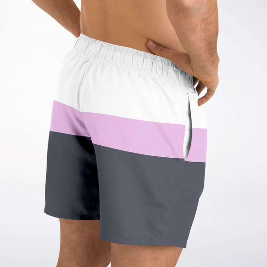 Charcoal Pink Swim Shorts