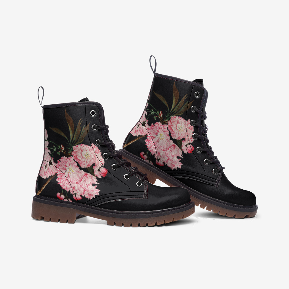 Load image into Gallery viewer, Sato Sakura Flower Lace Up Boots

