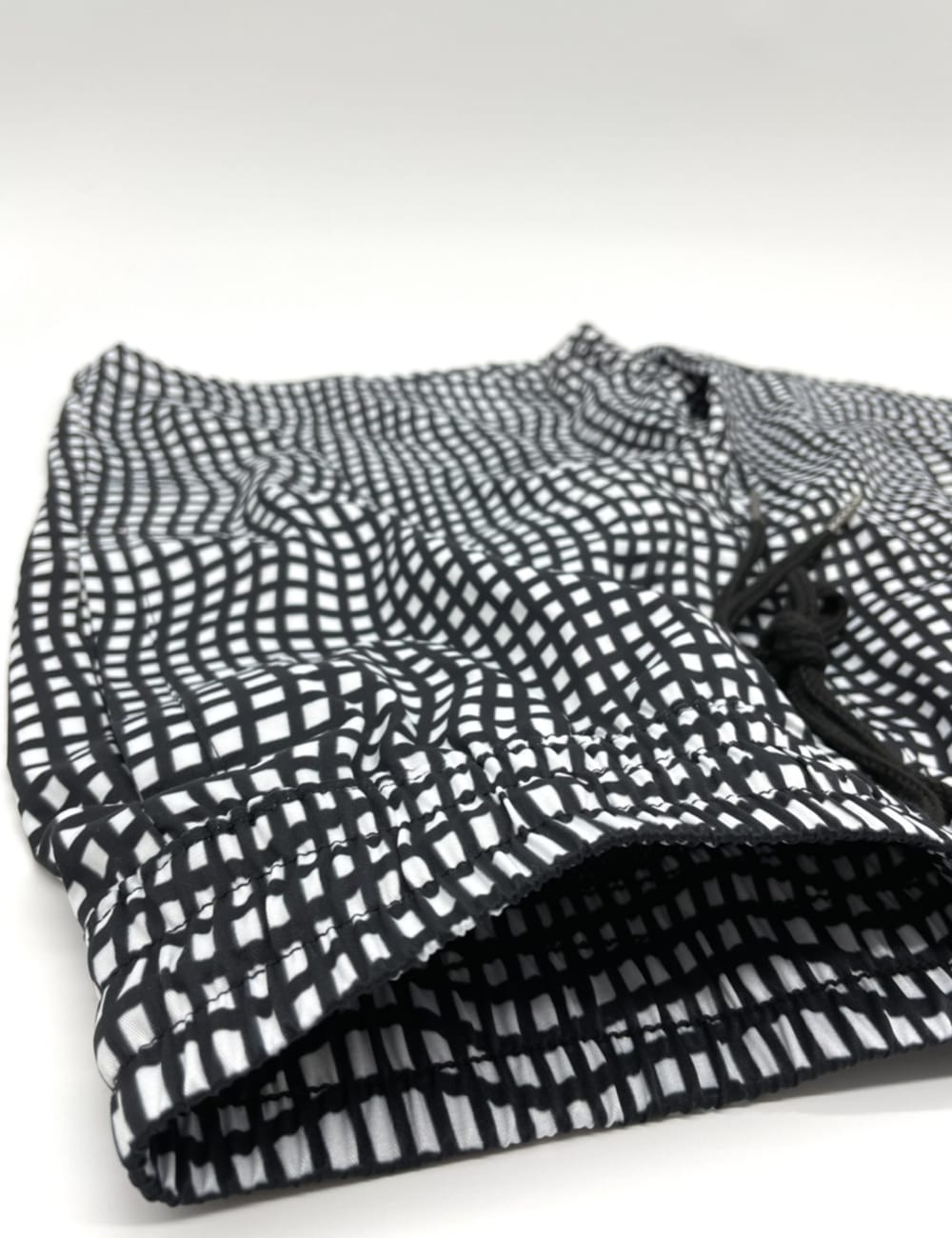 Black & White Mesh Swim Shorts (S2)