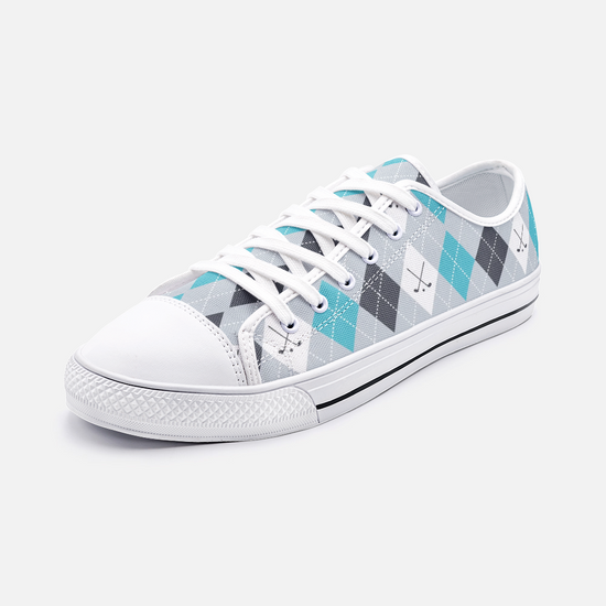 Golf Pattern Low Top Unisex Canvas Sneakers