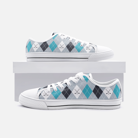 Golf Pattern Low Top Unisex Canvas Sneakers