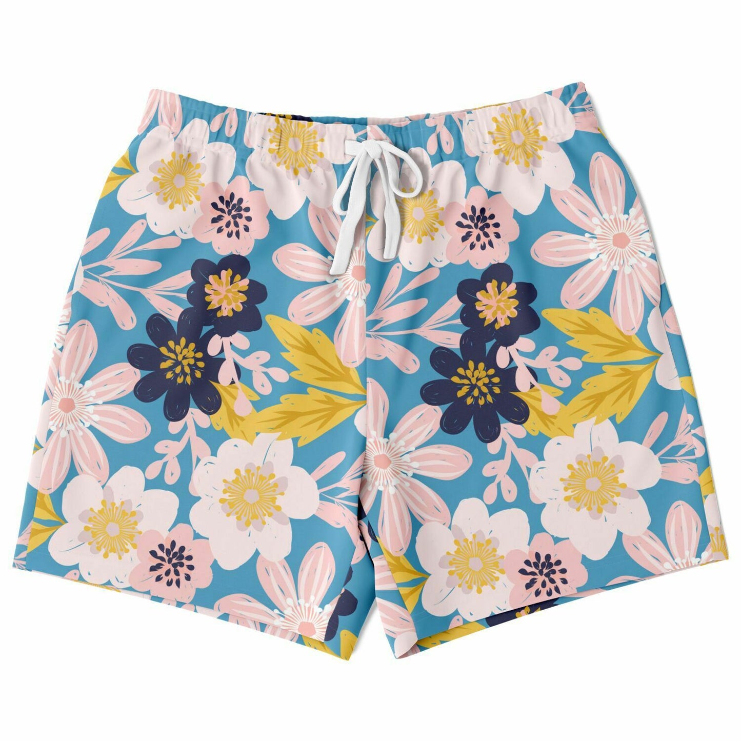 Blue Frisky Floral Fleece Shorts