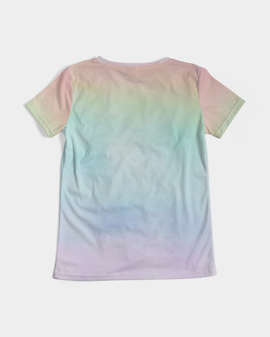 Soft Rainbow V-Neck T Shirt