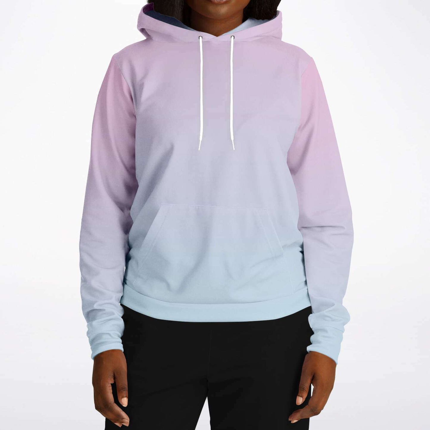 Pink Blue Color Fade Unisex Hoodie