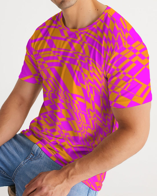 Fuchsia & Orange Warp Men's Tee