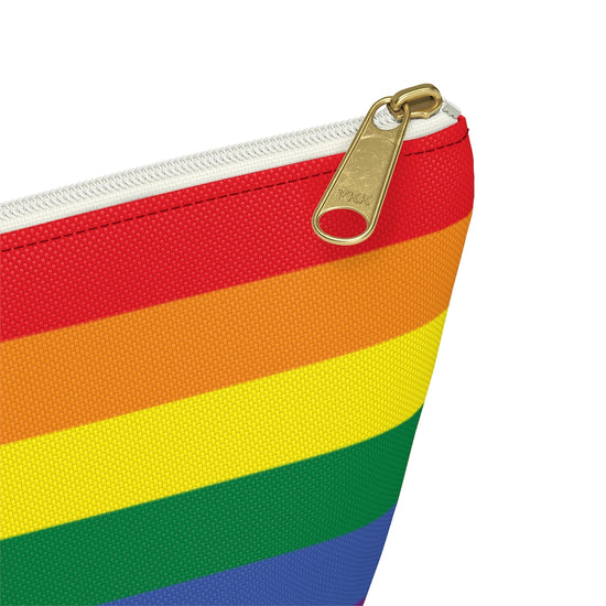 Personalized Rainbow Accessory Pouch w T-bottom