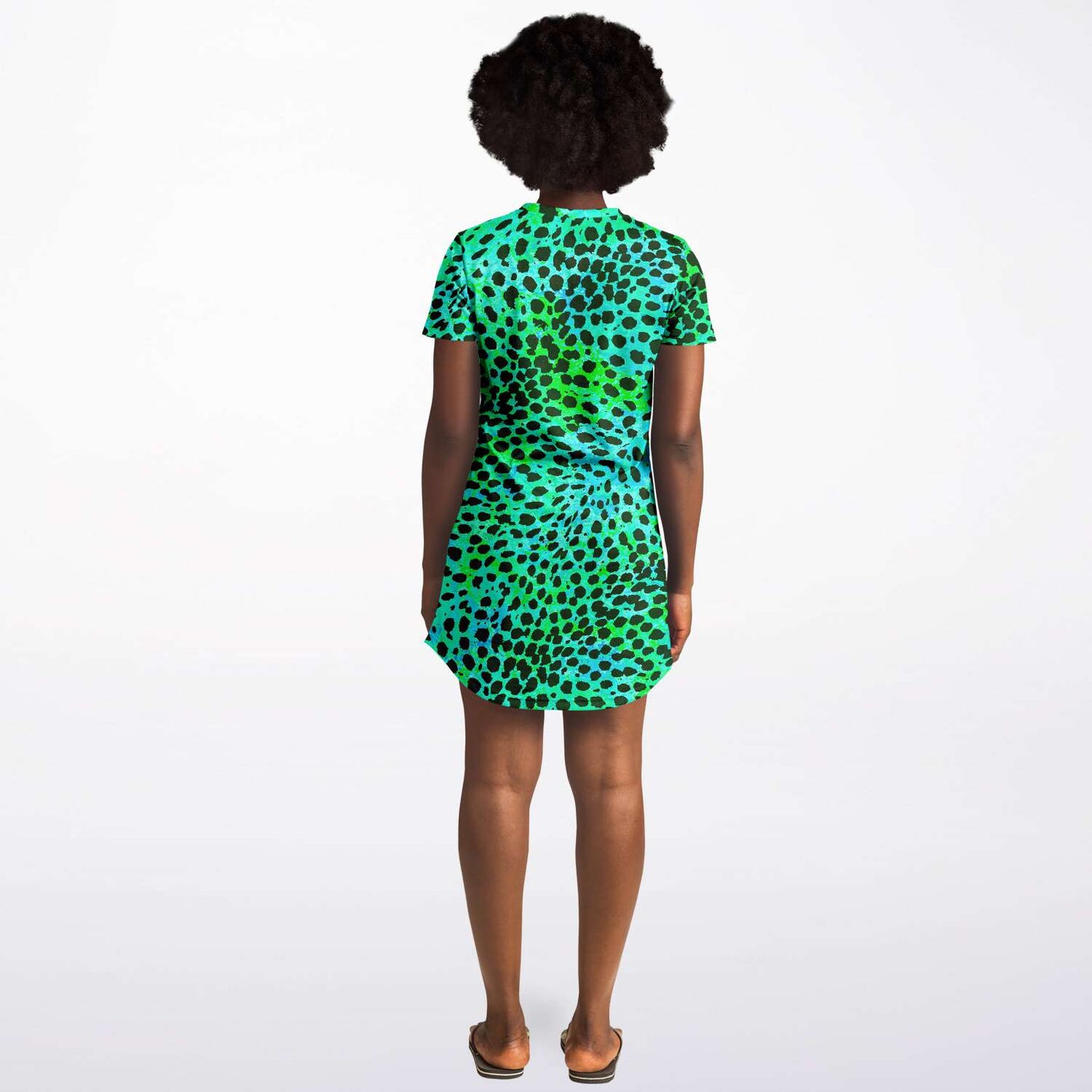 Neon Green Leopard T Shirt Dress Harlow & Lloyd Neon Green Leopard T Shirt Dress Harlow & Lloyd