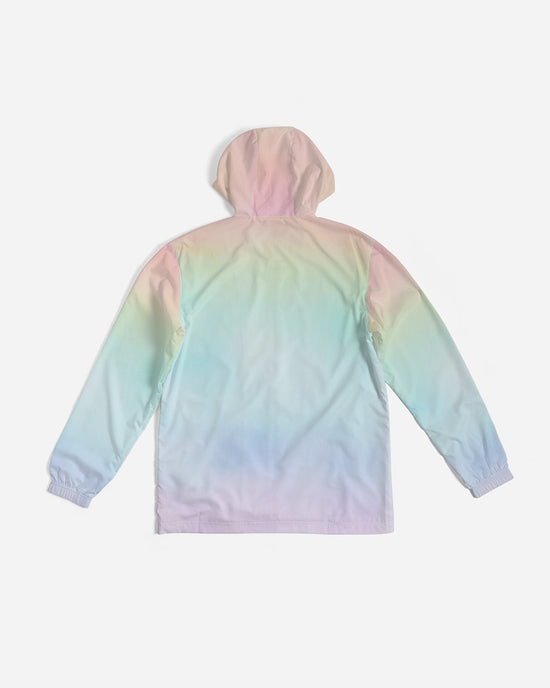 Load image into Gallery viewer, Soft Rainbow Hooded Windbreaker

