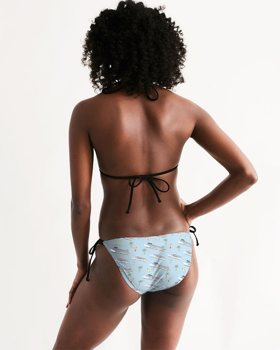 Cruise Lover's Women's Triangle String Bikini Set