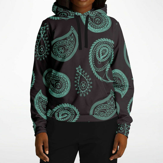 Mint Paisley Unisex Hoodie