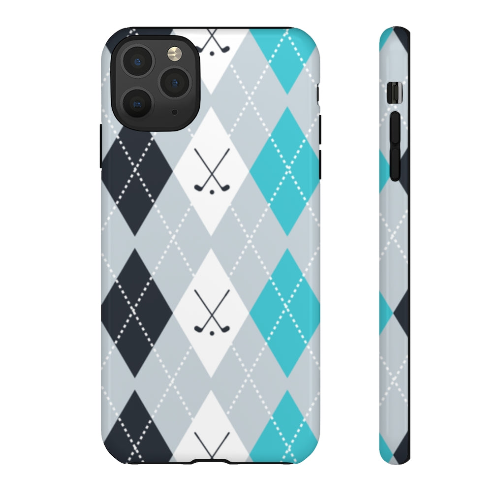 Vintage Golf Pattern Tough Phone Case