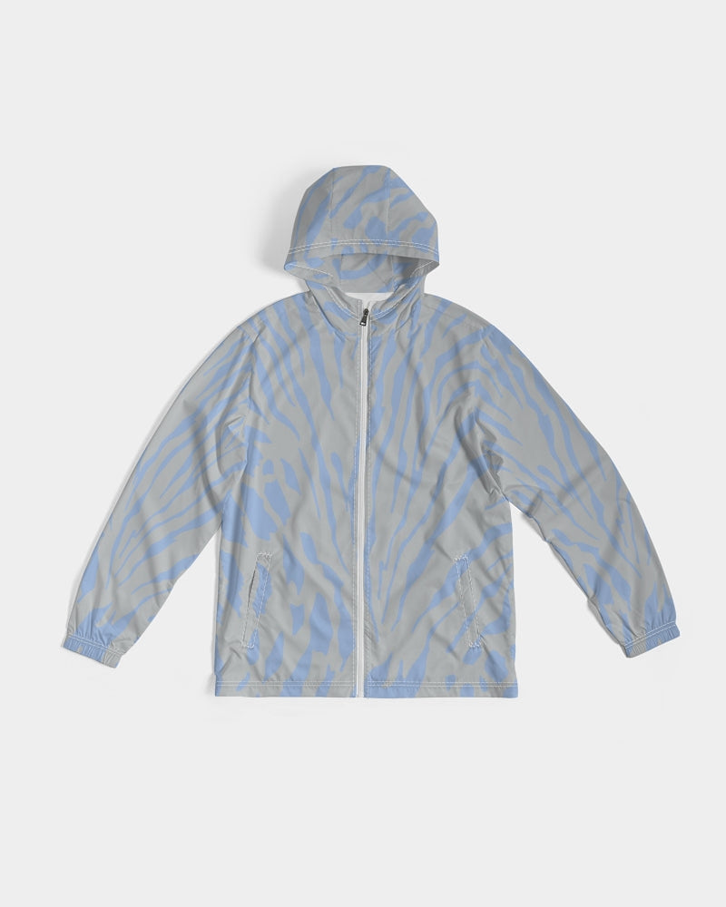 Blue Slate Safari Men's Hooded Windbreaker Jacket