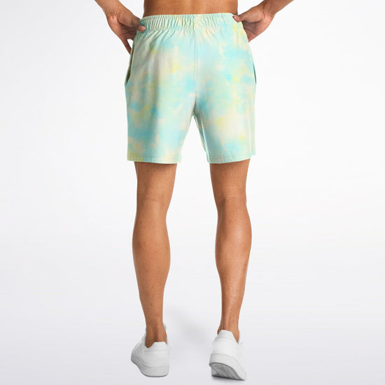 Blue Lemon Tie Dye Fleece Shorts