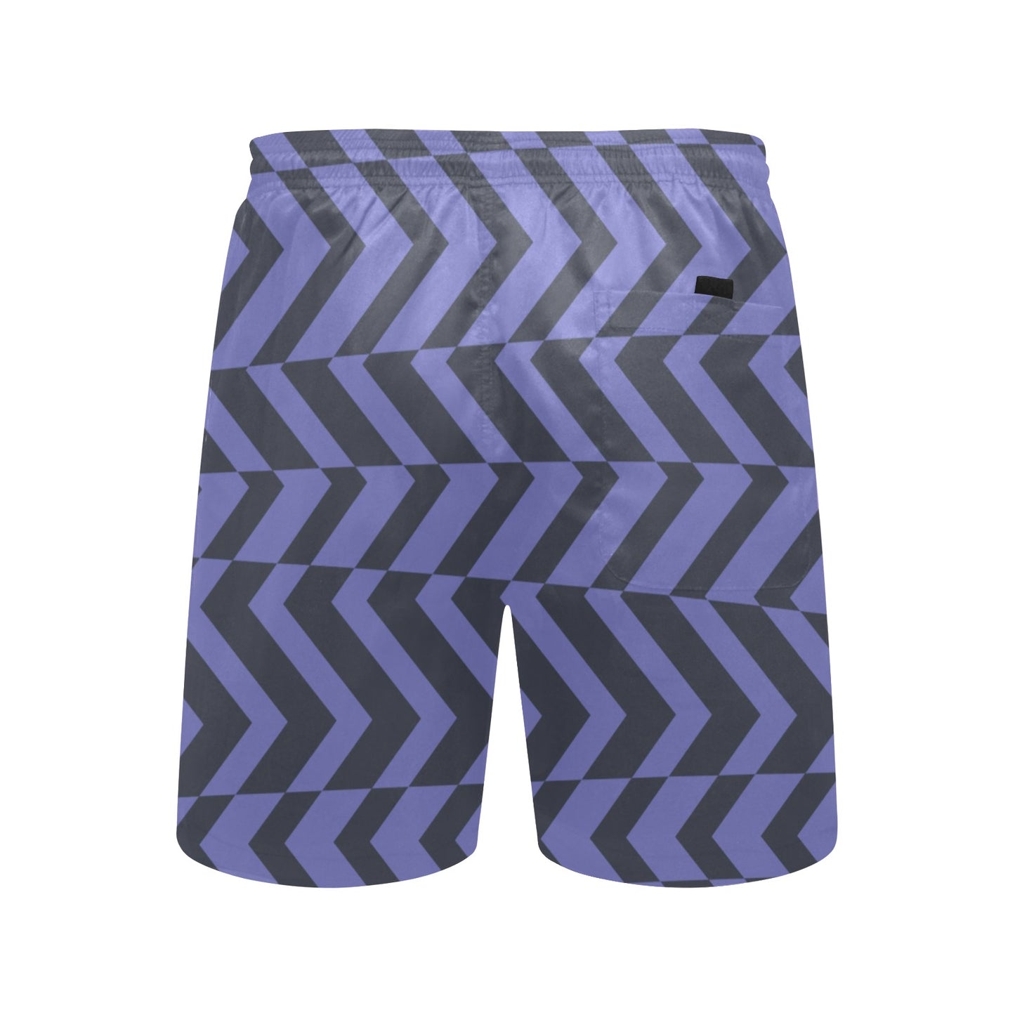 Load image into Gallery viewer, Blue Violet Charcoal Abstract Striped Board Shorts
