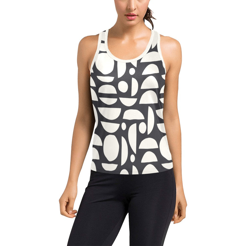 Sun Moon Womens Racerback Tank