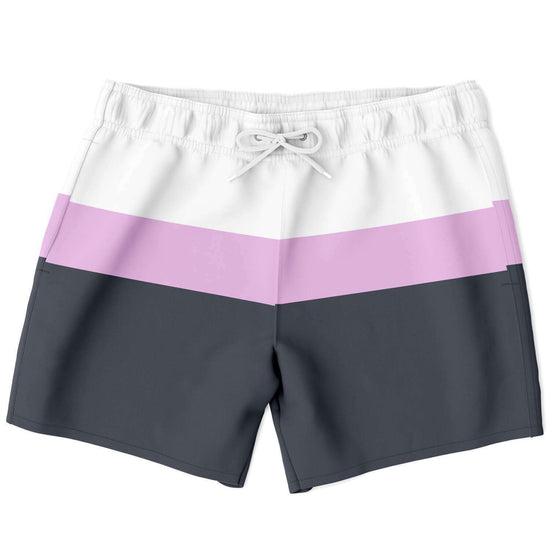 Charcoal Pink Swim Shorts