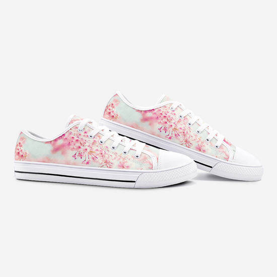 Cherry Blossom Low Top Canvas Shoes