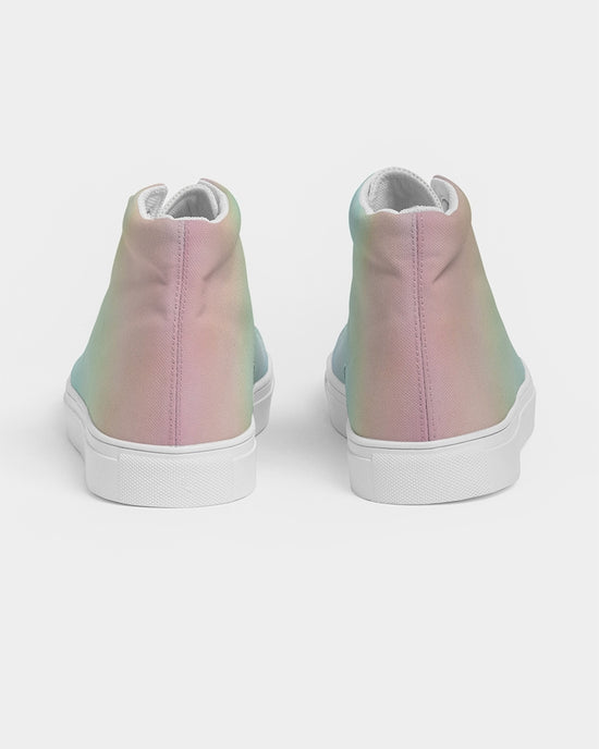 Soft Rainbow Women's Hightop Canvas Shoe