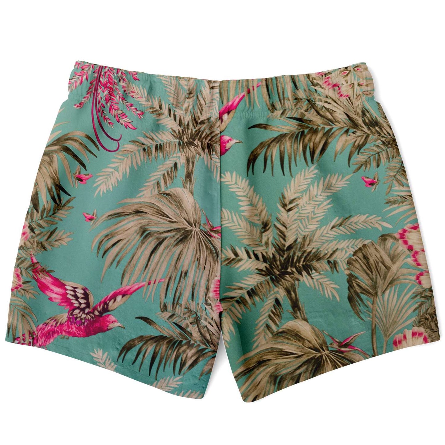 Vintage Bird & Tropical Palm Swim Shorts