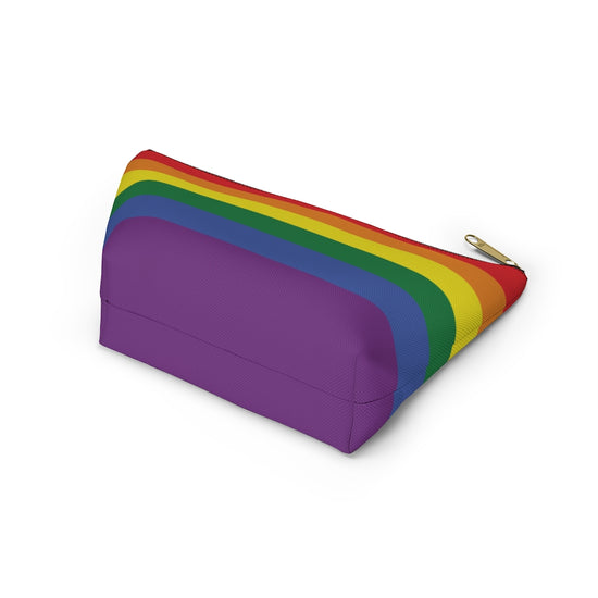 Personalized Rainbow Accessory Pouch w T-bottom