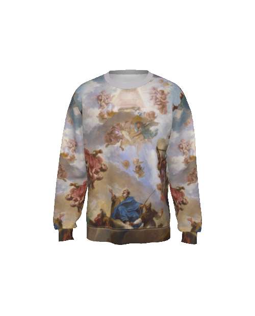 Load image into Gallery viewer, Adoration Biblical Print Heavy Fleece Sweatshirt
