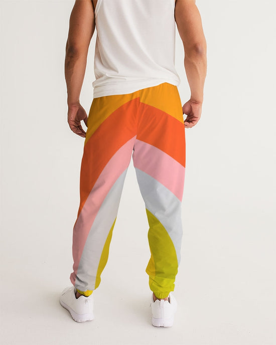 Orange Vortex Men's Lightweight Track Pants