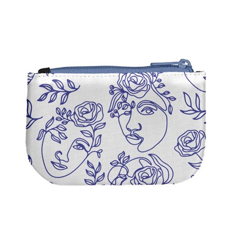 Load image into Gallery viewer, Abstract Face &amp;amp; Rose Coin Purse &amp;amp; Card Holder
