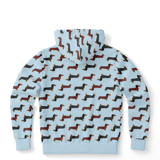 Dachshund Lovers Unisex Hoodie in Blue