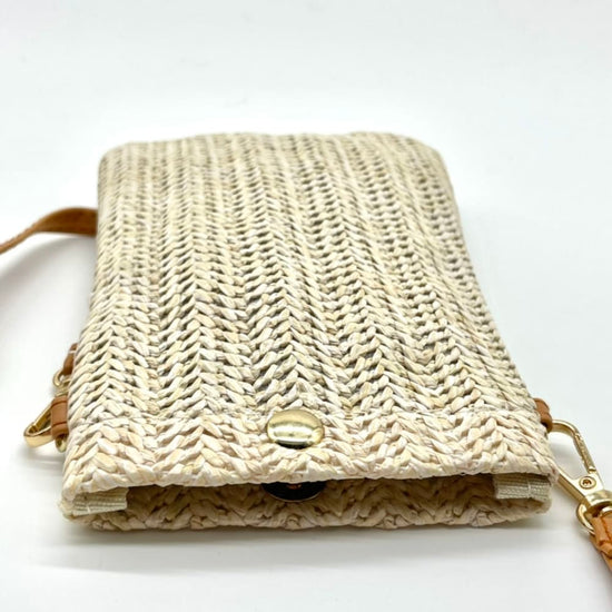 Mini Phone Crossbody Straw Bag