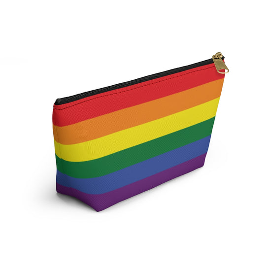 Personalized Rainbow Accessory Pouch w T-bottom