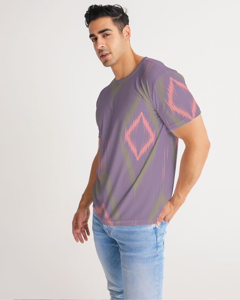 Orchid Ethnic Print Men's T Shirt