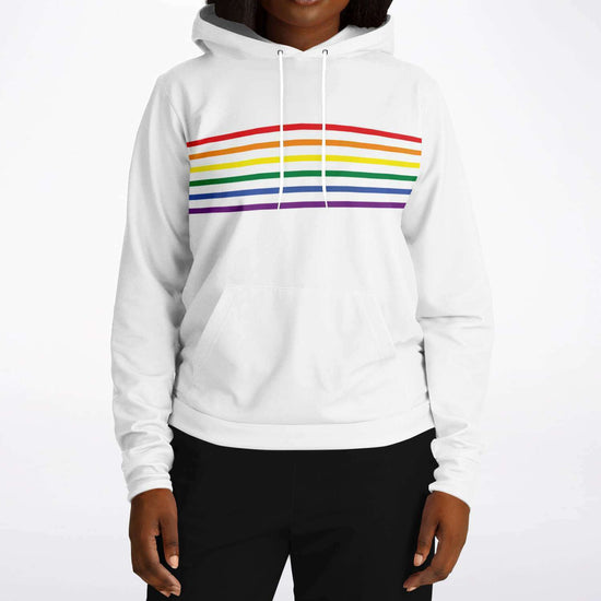 Rainbow Pride Stripe Unisex Hoodie