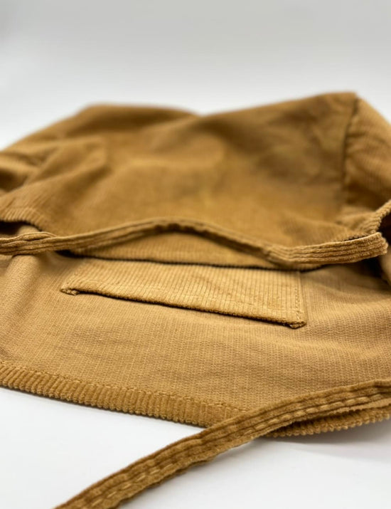 Vintage Large Brown Corduroy Tote Bag