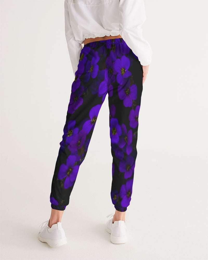 Midnight Purple Floral Lightweight Women's Track Pants