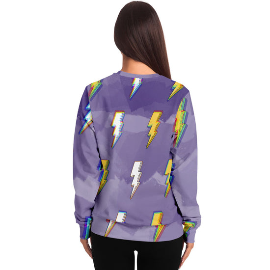 Lightning Bolt Unisex Fleece Sweatshirt