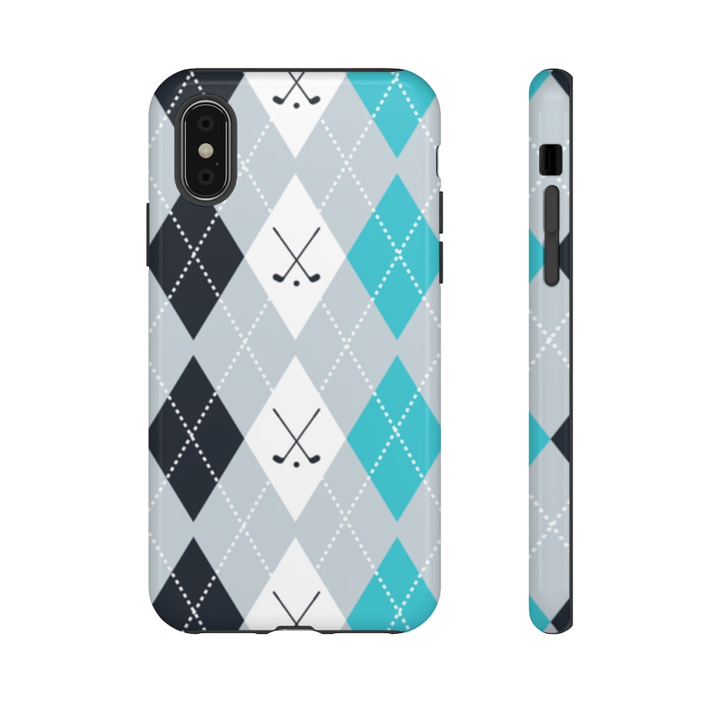 Vintage Golf Pattern Tough Phone Case