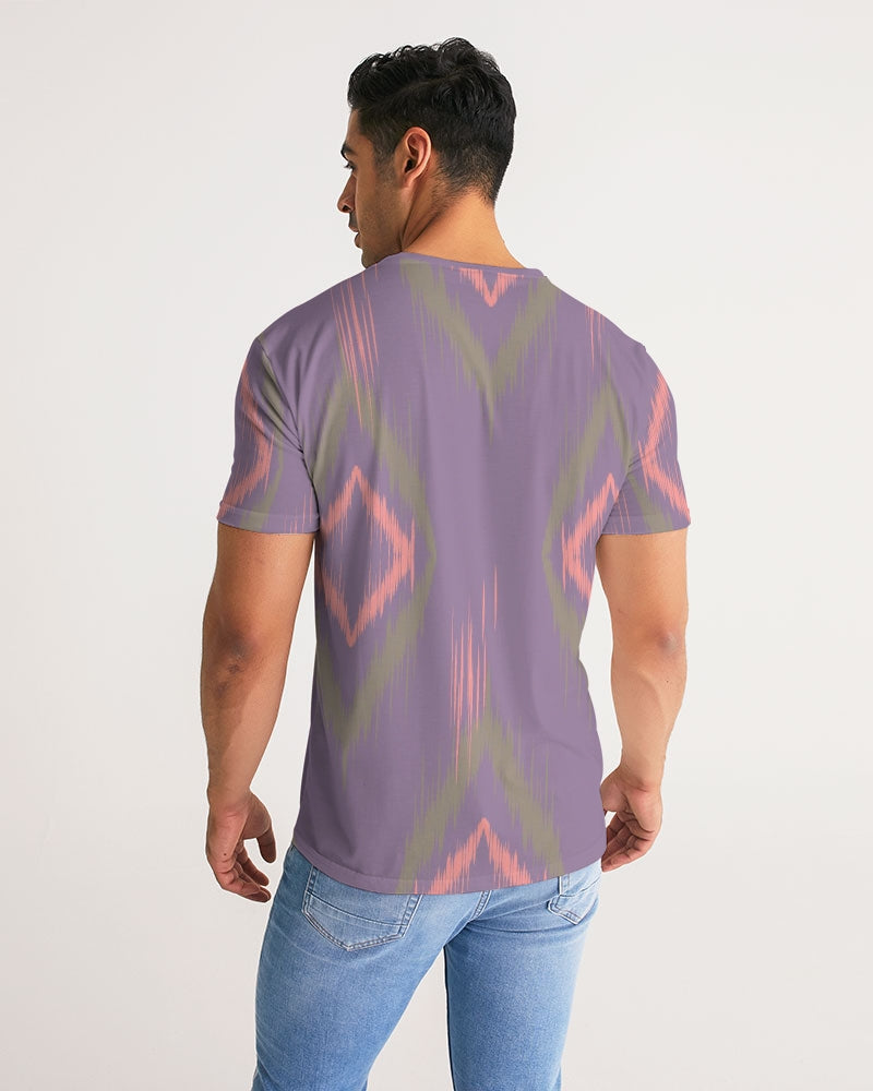 Orchid Ethnic Print Men's T Shirt