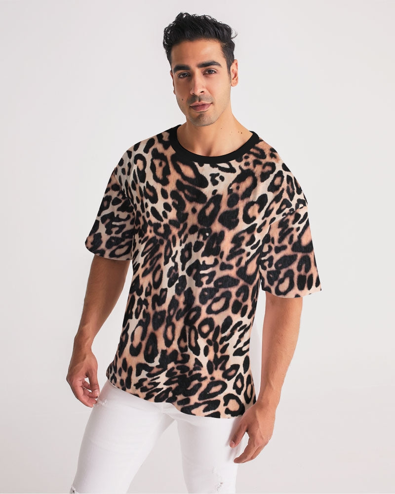 Leopard Print Men's Premium Heavyweight T Shirt