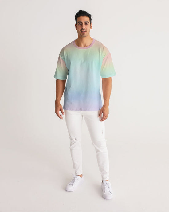 Soft Rainbow Oversized Heavyweight T Shirt