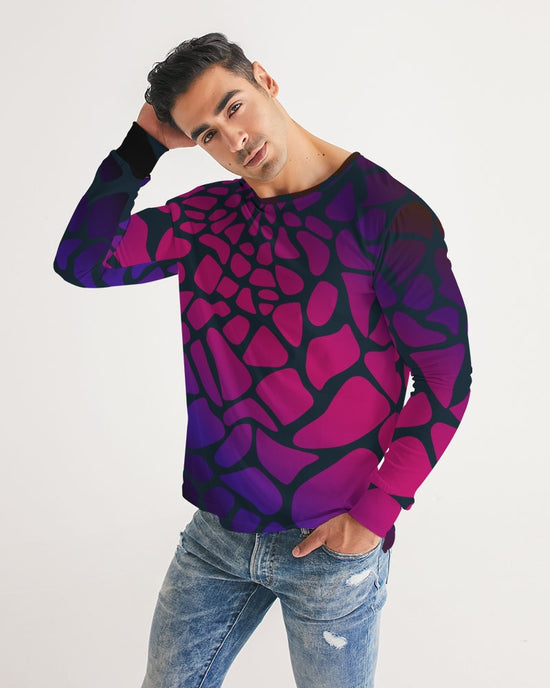 Raspberry Giraffe Men's Long Sleeve T Shirt