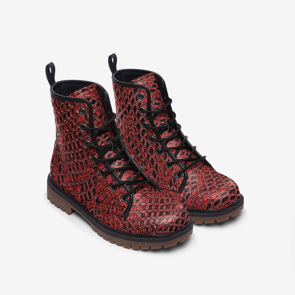 Snake Print Lace Up Boots – & Lloyd