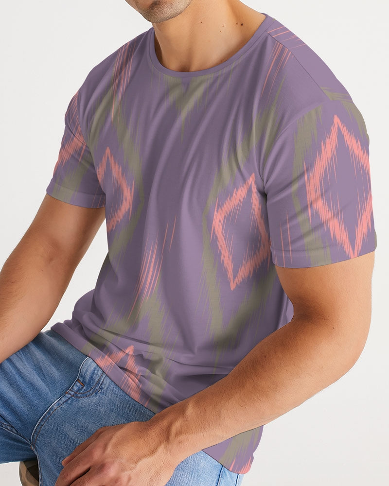 Orchid Ethnic Print Men's T Shirt