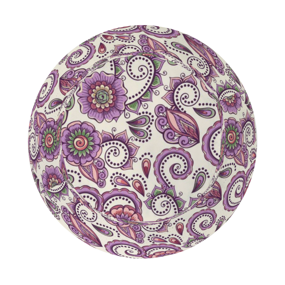 Purple Cream Paisley Bucket Hat