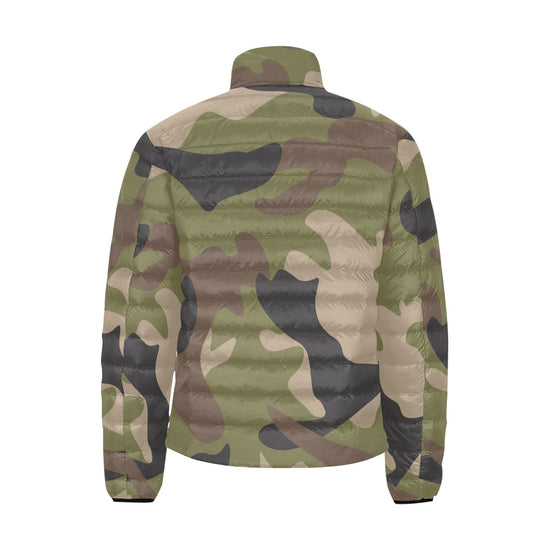 Woodland Camo Lightweight Puffer Jacket