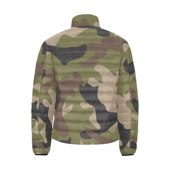 Load image into Gallery viewer, Woodland Camo Lightweight Puffer Jacket

