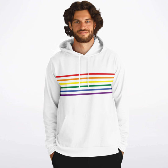 Rainbow Pride Stripe Unisex Hoodie
